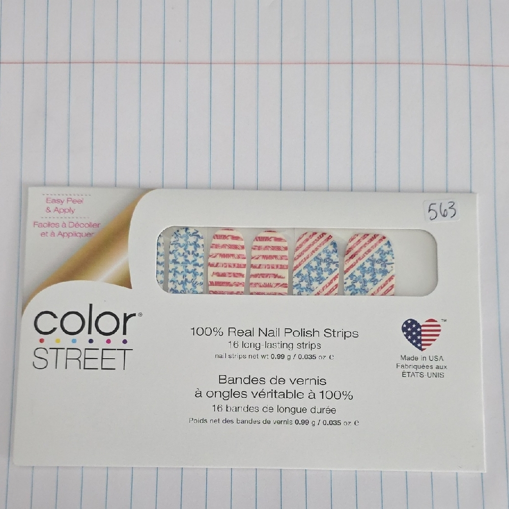 Color Street American Flag Nail Polish Strips - Flag, You're It